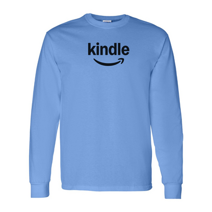 Men's Amazon Kindle Logo Cotton Long Sleeve T-Shirt
