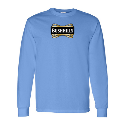 Men's Bushmills Logo Cotton Long Sleeve T-Shirt