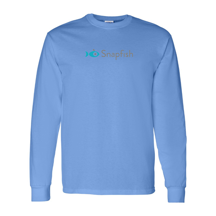 Men's Snapfish Logo Cotton Long Sleeve T-Shirt