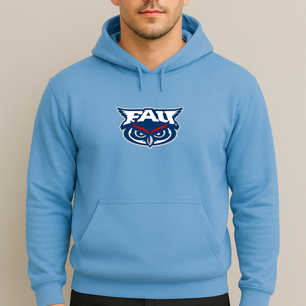 Men's Florida Atlantic Owls Logo Pullover Hoodie