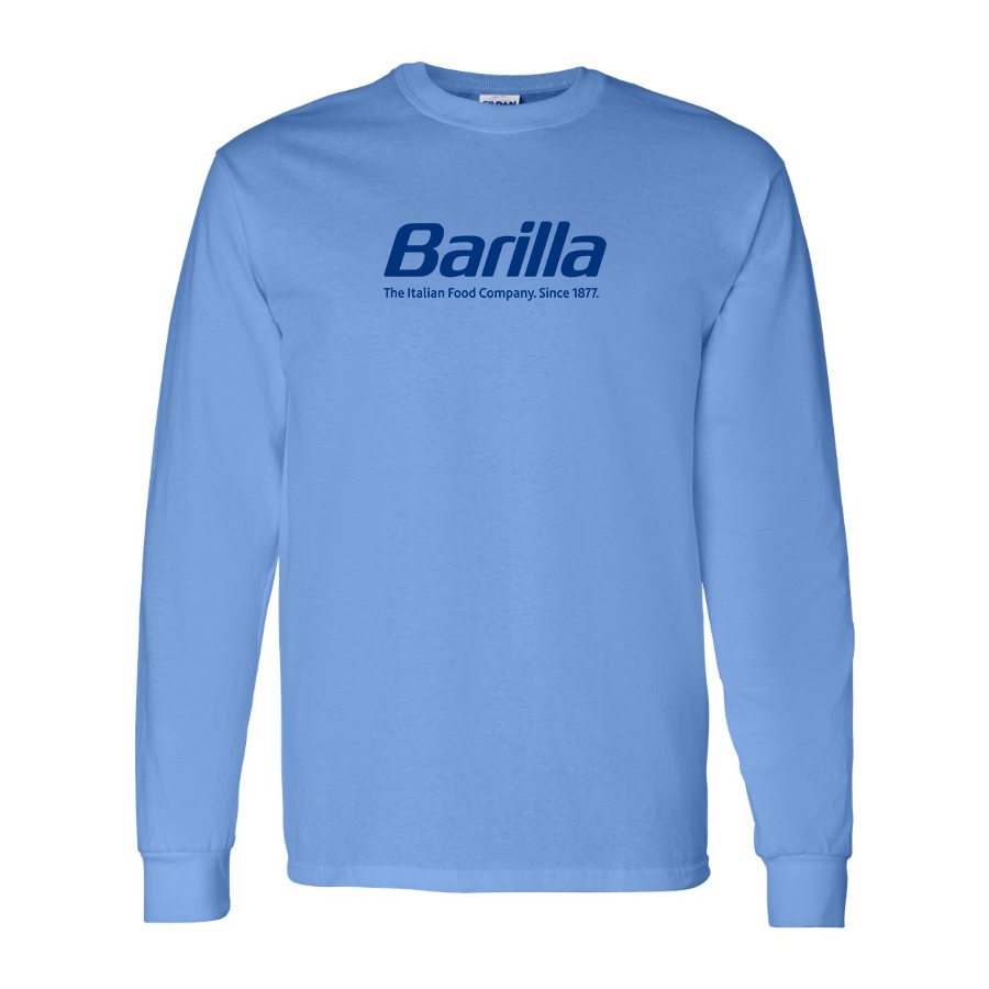 Men's Barilla Logo Cotton Long Sleeve T-Shirt