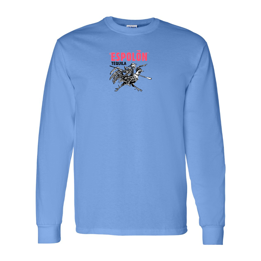 Men's Espolon Logo Cotton Long Sleeve T-Shirt