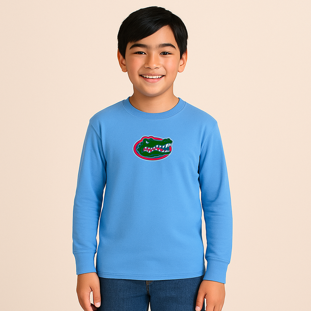 Youth Florida Gators Logo Cotton Long Sleeve T-Shirt