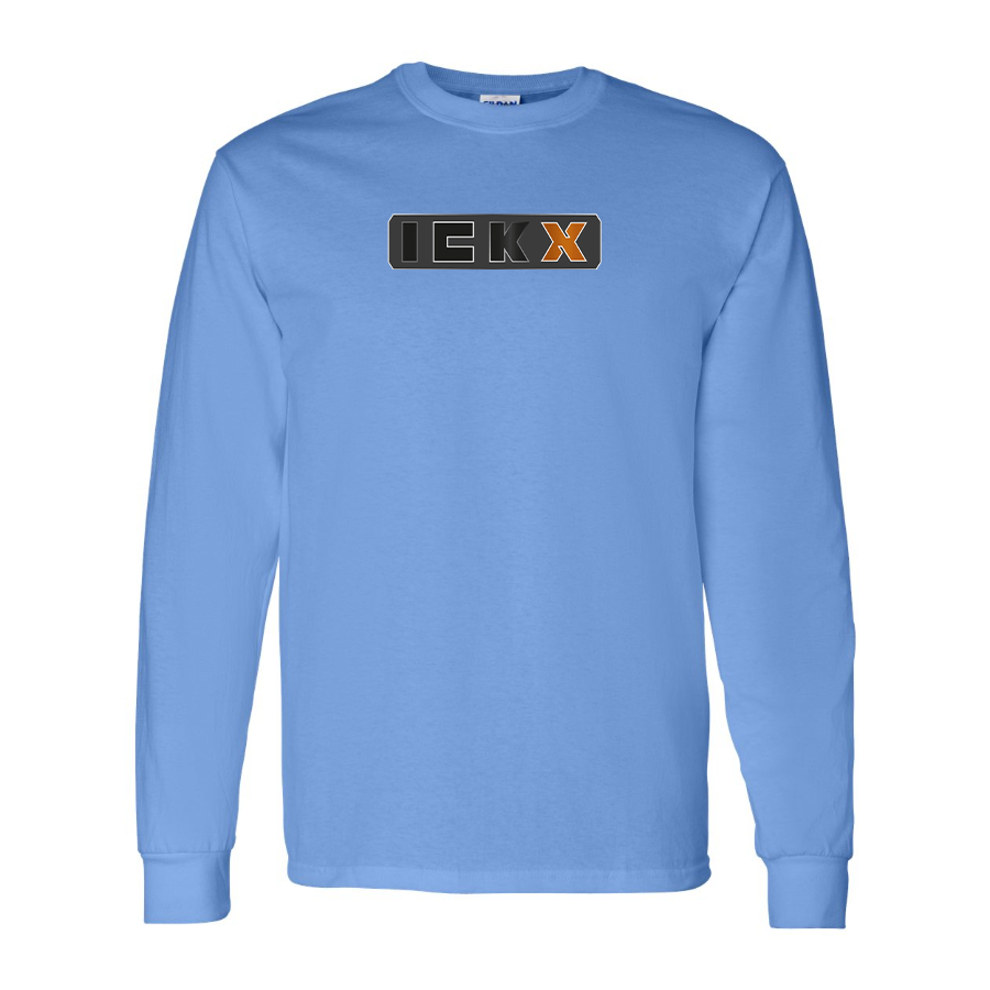 Men's ICKX Logo Cotton Long Sleeve T-Shirt