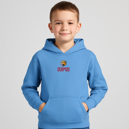 Youth IUPUI Jaguars Logo Pullover Hoodie