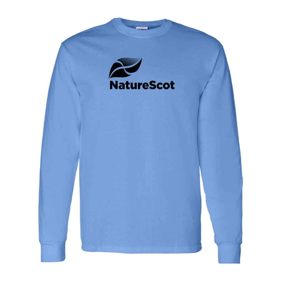 Men's Nature Scot  Logo Cotton Long Sleeve T-Shirt
