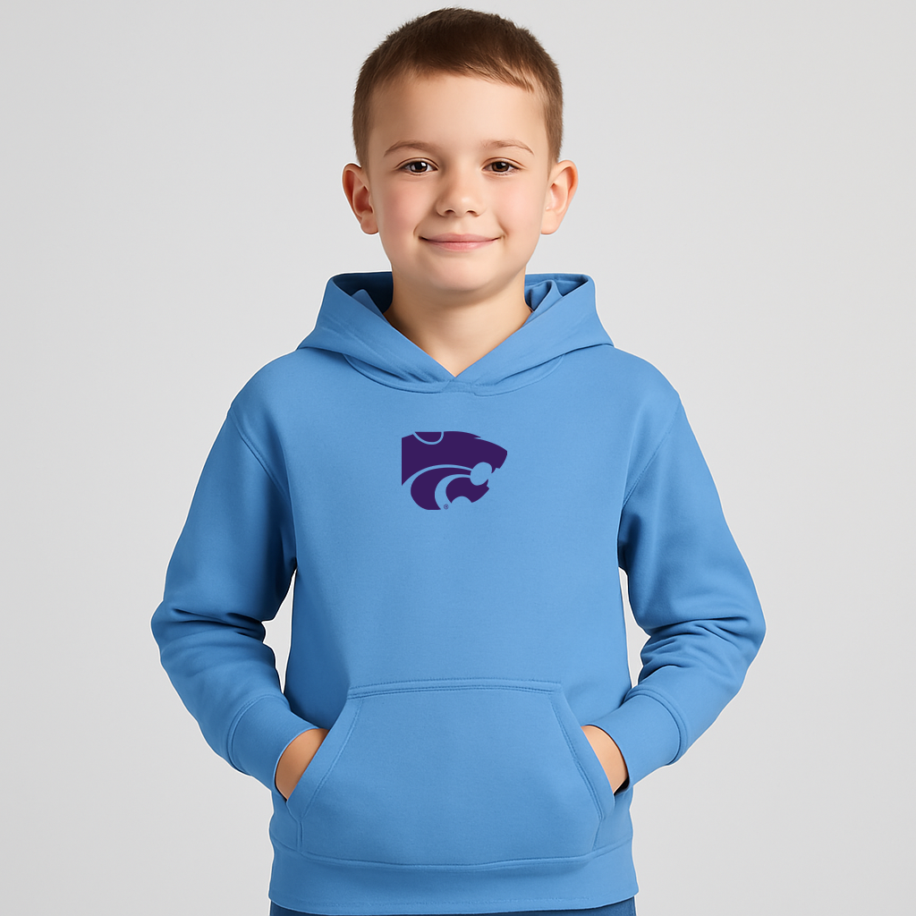 Youth Kansas State Wildcats Logo Pullover Hoodie