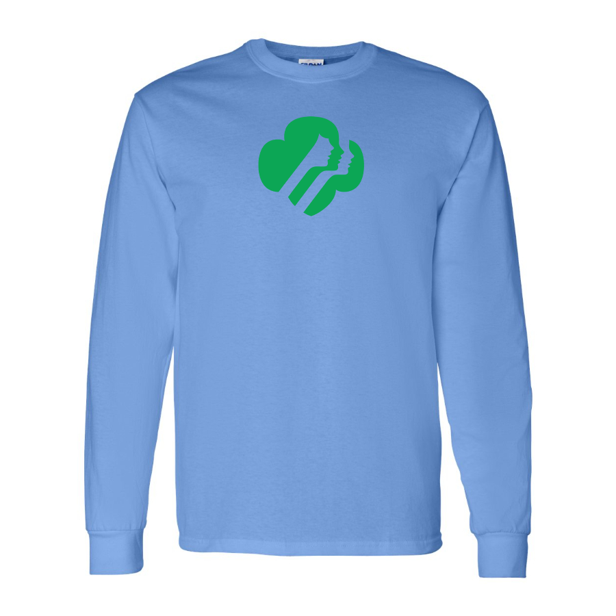 Men's Girl Scouts Logo Cotton Long Sleeve T-Shirt