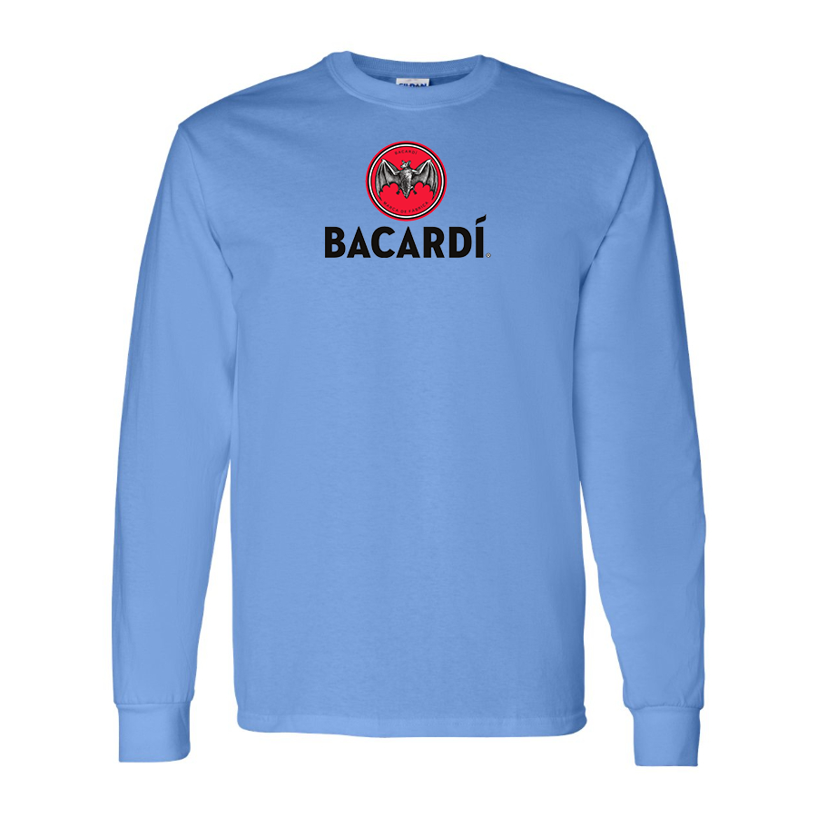 Men's Bacardi Logo Cotton Long Sleeve T-Shirt