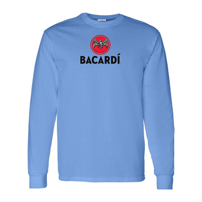 Men's Bacardi Logo Cotton Long Sleeve T-Shirt