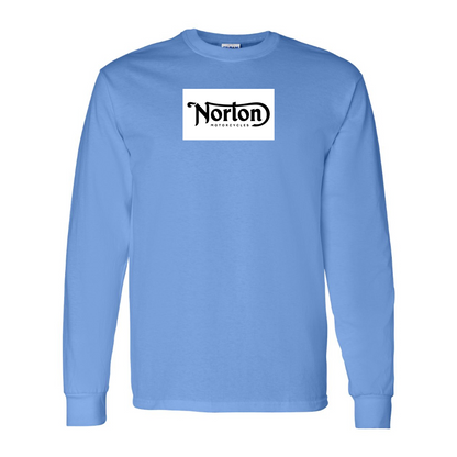 Men's Norton Logo Cotton Long Sleeve T-Shirt