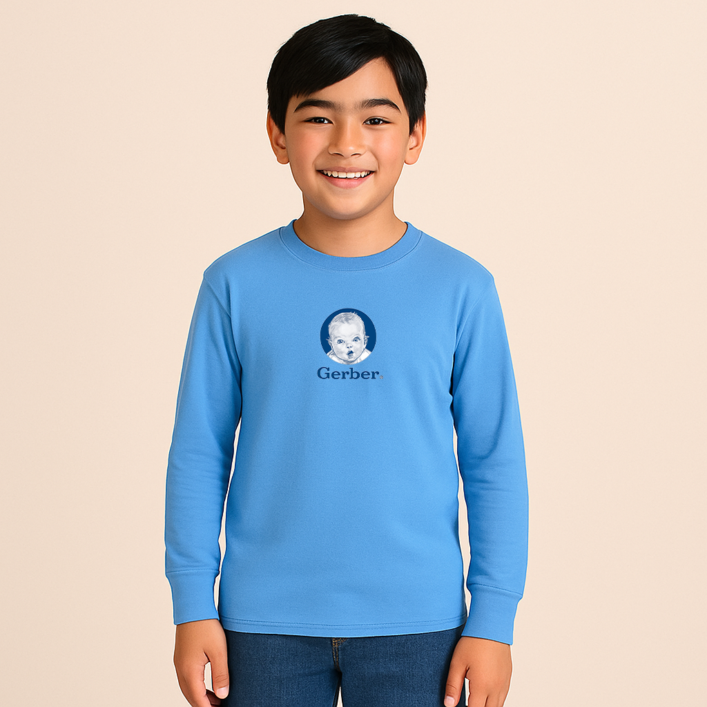 Youth Gerber Life Insurance Logo Cotton Long Sleeve T-Shirt