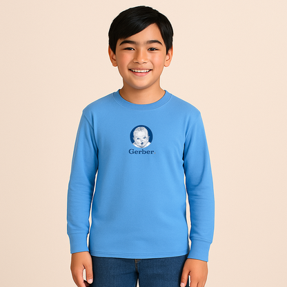 Youth Gerber Life Insurance Logo Cotton Long Sleeve T-Shirt