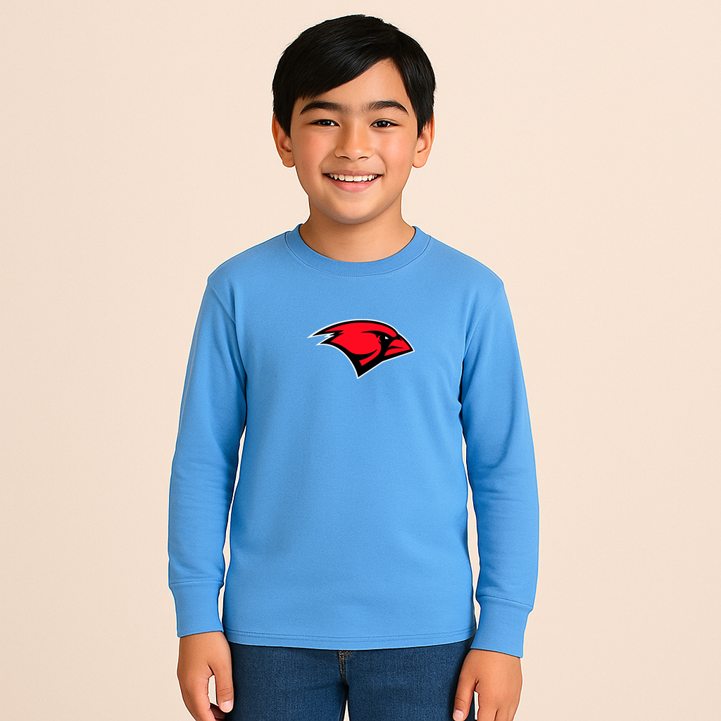 Youth Incarnate Word Cardinals Logo Cotton Long Sleeve T-Shirt