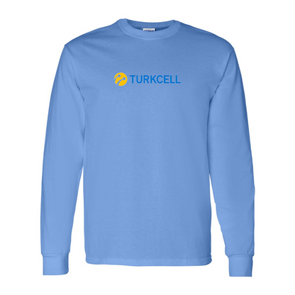 Men's TurkCell Logo Cotton Long Sleeve T-Shirt