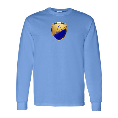 Men's Mazzanti Automobili Logo Cotton Long Sleeve T-Shirt