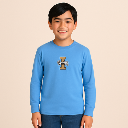 Youth Idaho Vandals Logo Cotton Long Sleeve T-Shirt