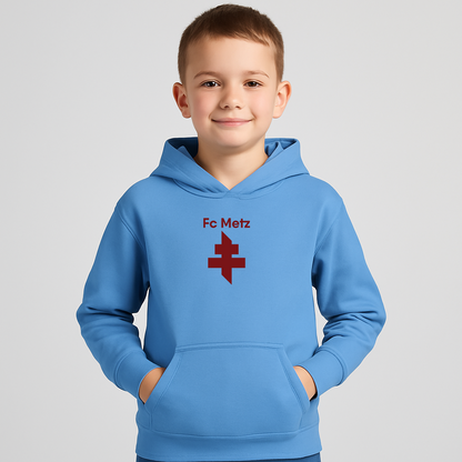 Youth FC Metz Soccer Logo Pullover Hoodie