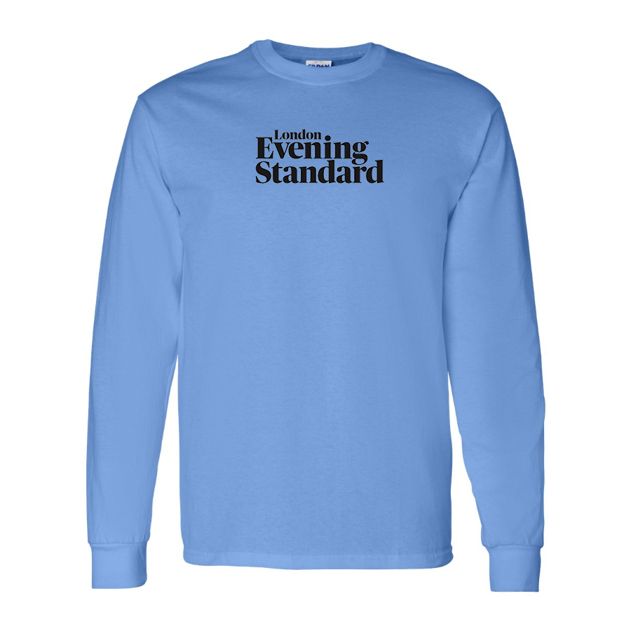 Men's London Evening Standard  Logo Cotton Long Sleeve T-Shirt
