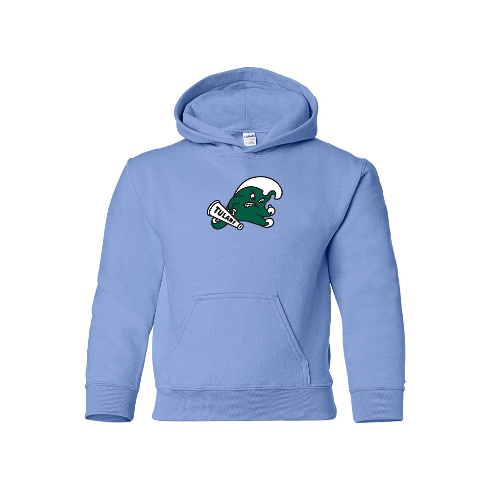 Youth Tulane Green Wave Logo  Pullover Hoodie
