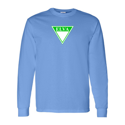Youth Elva Logo Cotton Long Sleeve T-Shirt