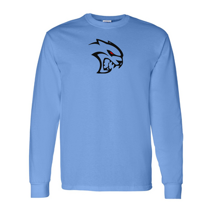 Men's Dodge Hellcat Logo Cotton Long Sleeve T-Shirt