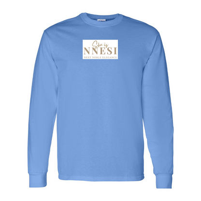 Men's Nnesi Logo Cotton Long Sleeve T-Shirt