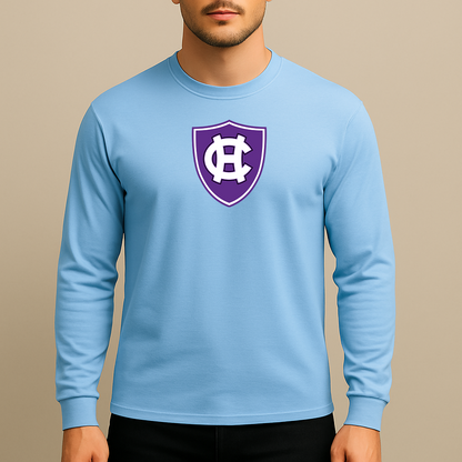 Men's Holy Cross Crusaders Logo Long Sleeve T-Shirt