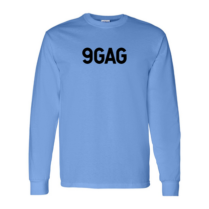 Men's 9gag Logo Cotton Long Sleeve T-Shirt