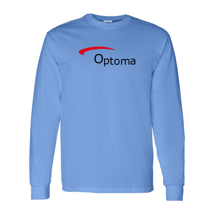 Men's Optoma Logo Cotton Long Sleeve T-Shirt