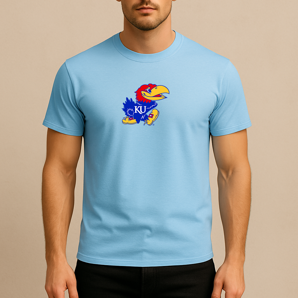 Men's Kansas Jayhawks Logo Cotton T-Shirt