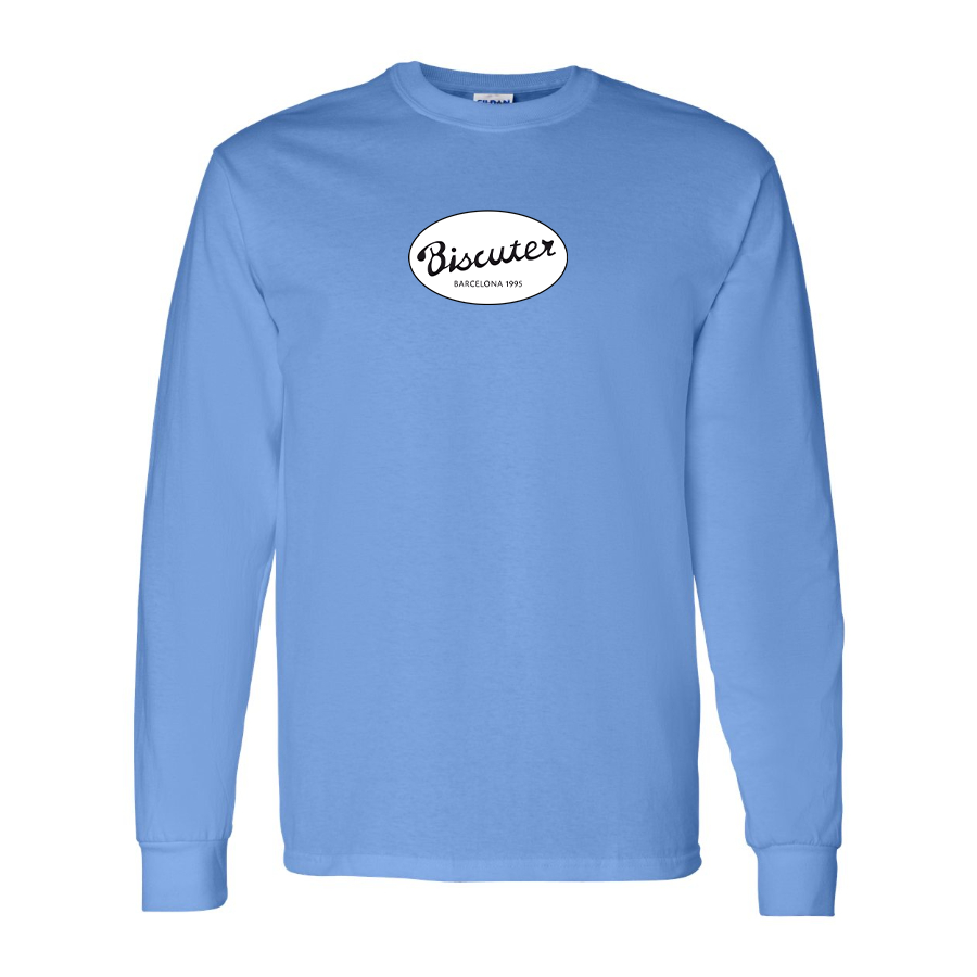 Men's Biscuter Logo Cotton Long Sleeve T-Shirt