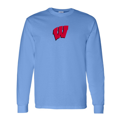 Youth Wisconsin Badgers Logo Long sleeves