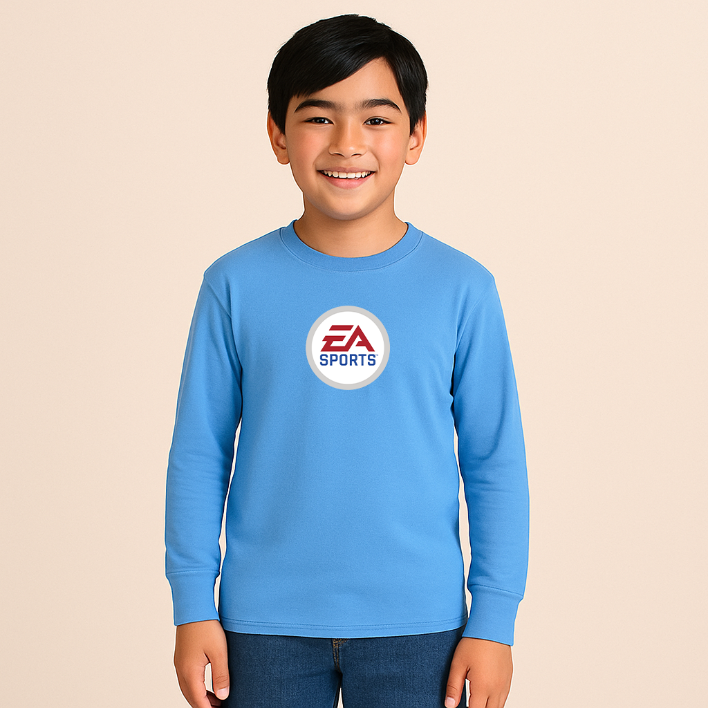 Youth EA SPORTS Logo Cotton Long Sleeve T-Shirt