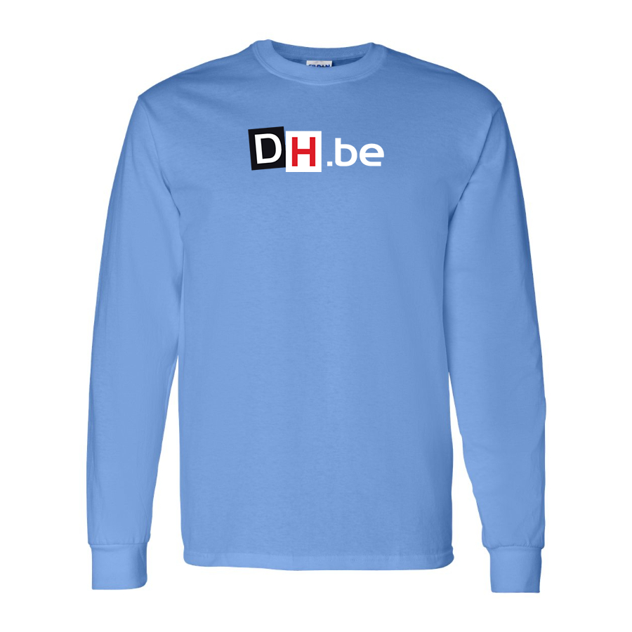 Men's DH Derniere Heure Logo  Cotton Long Sleeve T-Shirt