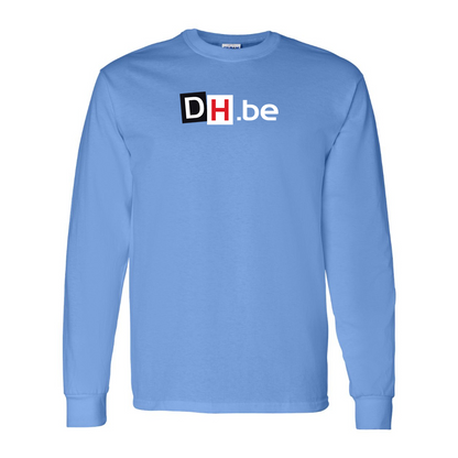 Men's DH Derniere Heure Logo  Cotton Long Sleeve T-Shirt