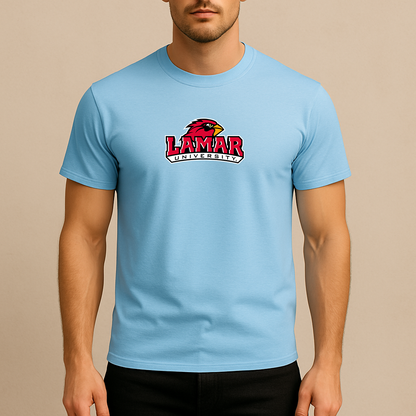 Men's Lamar Cardinals Logo Cotton T-Shirt