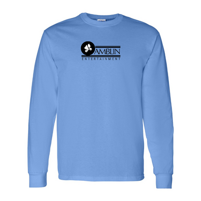 Men's Amblin Entertainment Logo Cotton Long Sleeve T-Shirt
