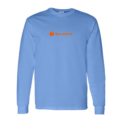 Youth Royal Enfield Logo Cotton Long Sleeve T-Shirt