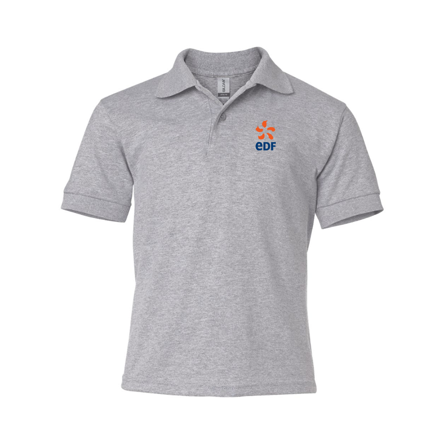 Youth Edf Gildan Dry Blend Jersey Polo