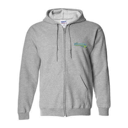 Men's  CSU-Bakersfield Roadrunners Gildan  Heavy Blend Full Zip Hooded Sweatshirt