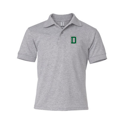 Youth  Dartmouth Big Green  Gildan Dry Blend Jersey Polo