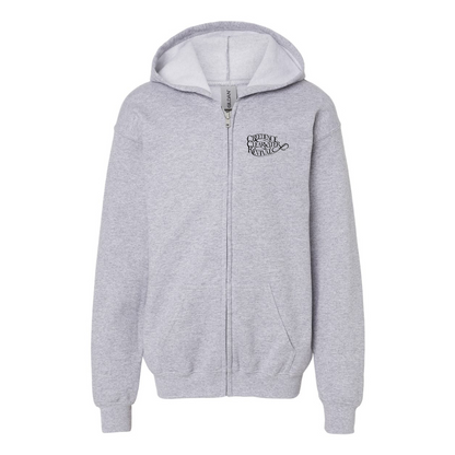 Youth Creedence Clearwater Revival Gildan Heavy Blend Full Zip Hooded Sweatshirt