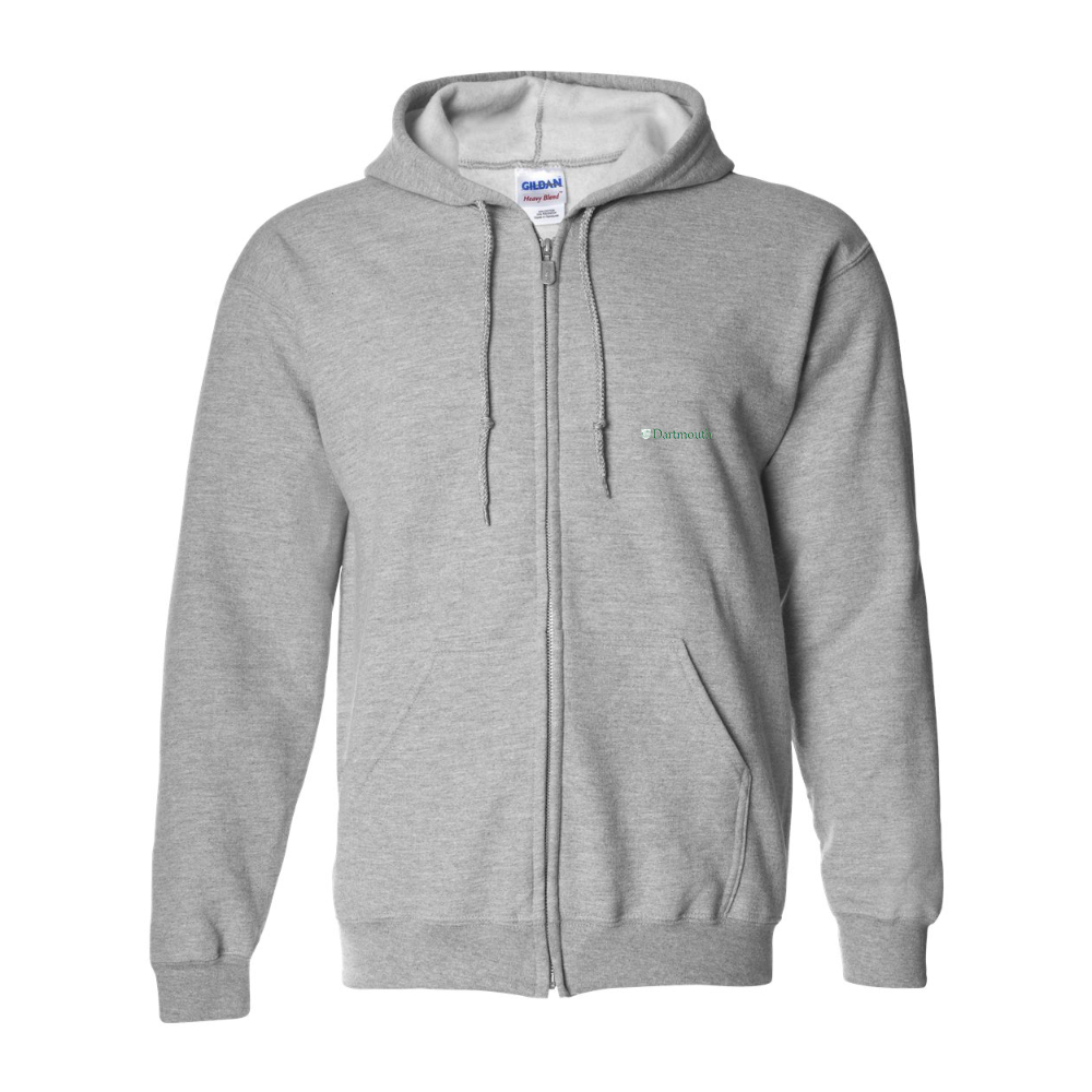 Men's Dartmouth College Gildan  Heavy Blend Full Zip Hooded Sweatshirt