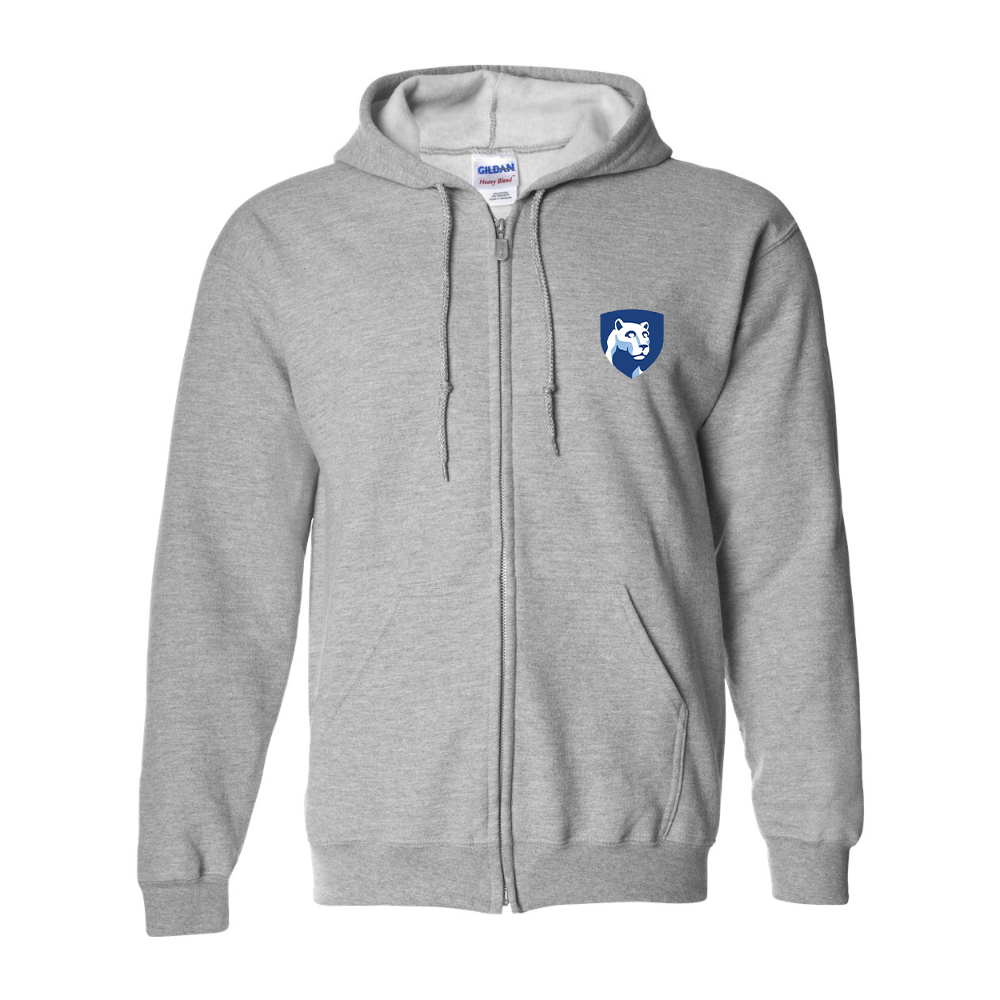Men's Penn State Symbol Gildan  Heavy Blend Full Zip Hooded Sweatshirt