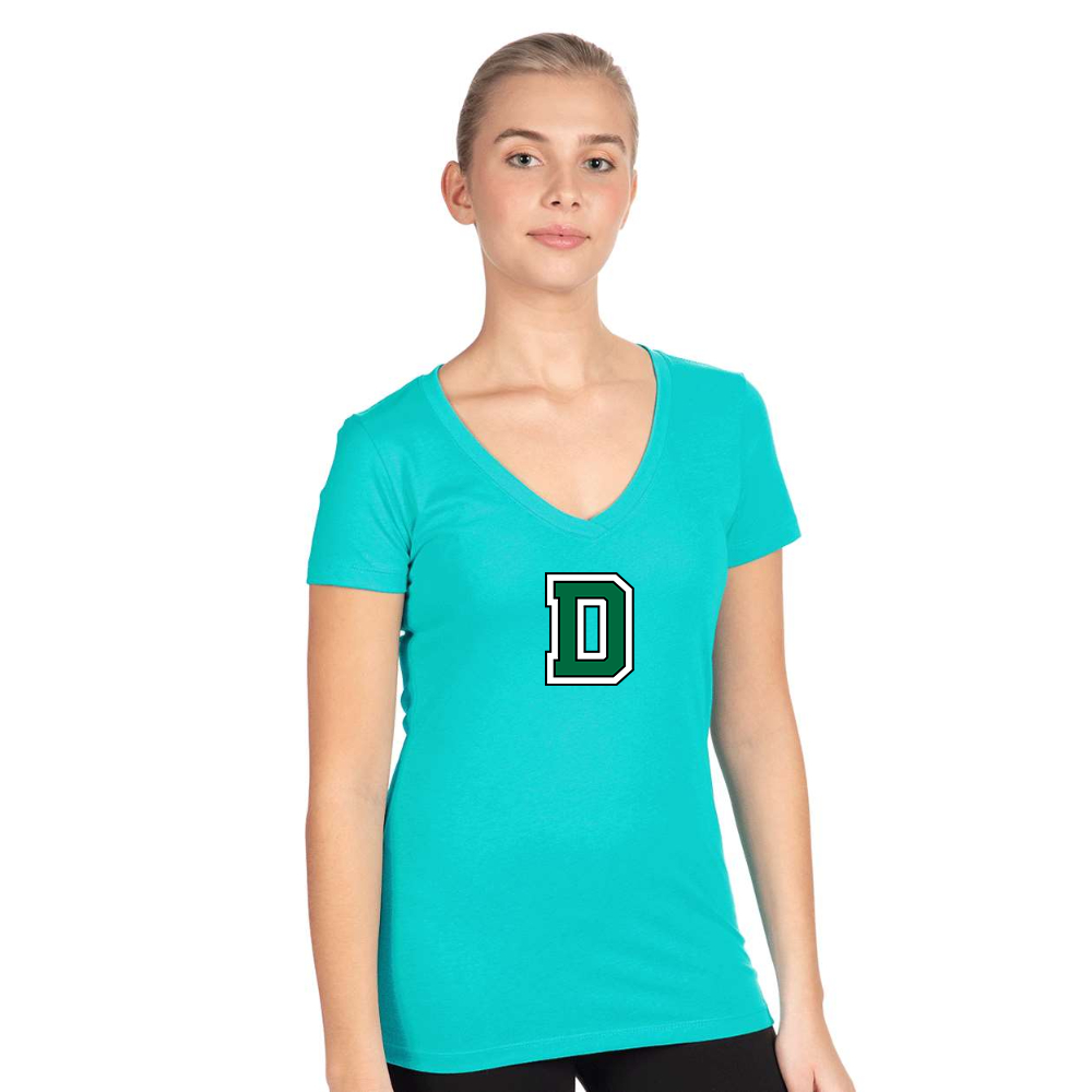 Women's  Dartmouth Big Green  Next Level V-Neck T-Shirt