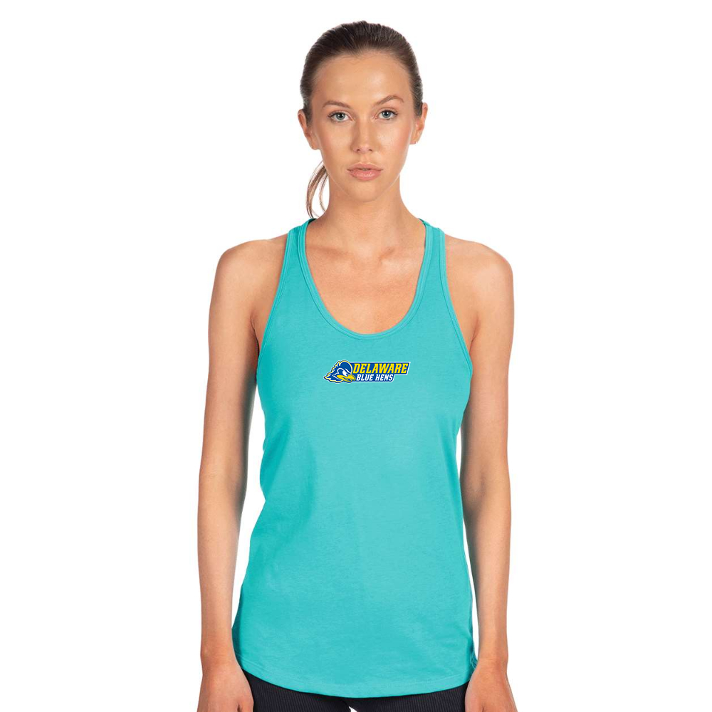 Women's  Delaware Blue Hens Next Level Ideal Racerback Tank