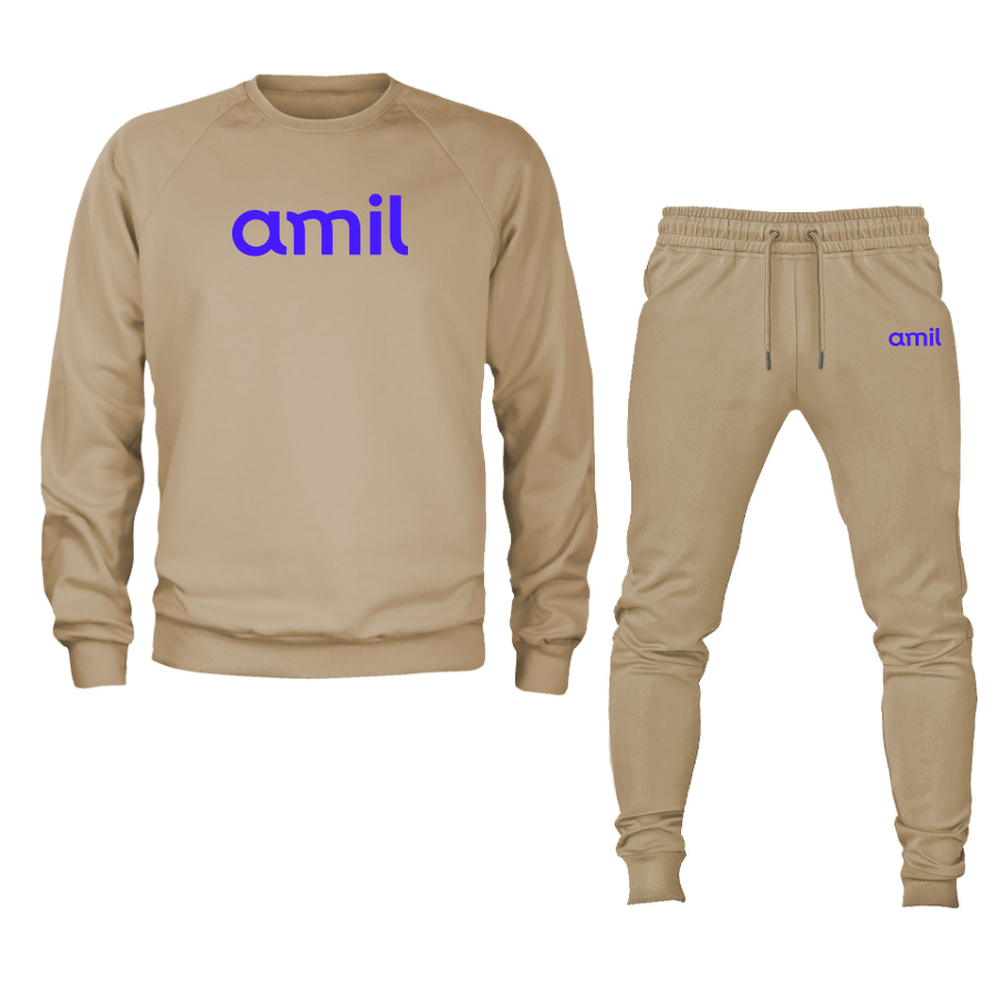 Men's  Amil Crewneck Sweatshirt Joggers Suit