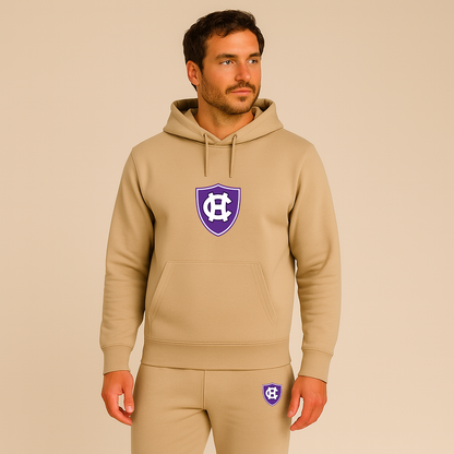 Men's Holy Cross Crusaders Logo Hoodie Joggers Set