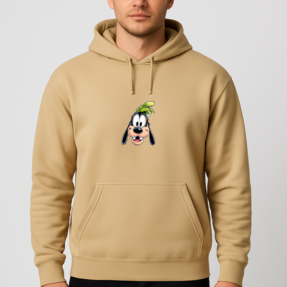 Men's Goofy Disney Smiley Face Pullover Hoodie